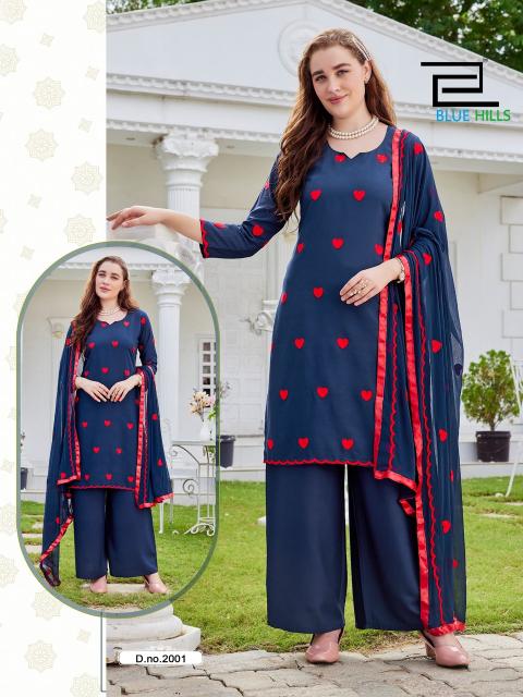 Blue hills zeenat kurtis wholesale online shopping